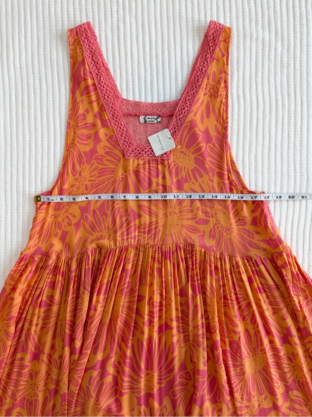 Free People Tiers For You Maxi Slip Dress in Hazy Combo NWT - Picture 7 of 8
